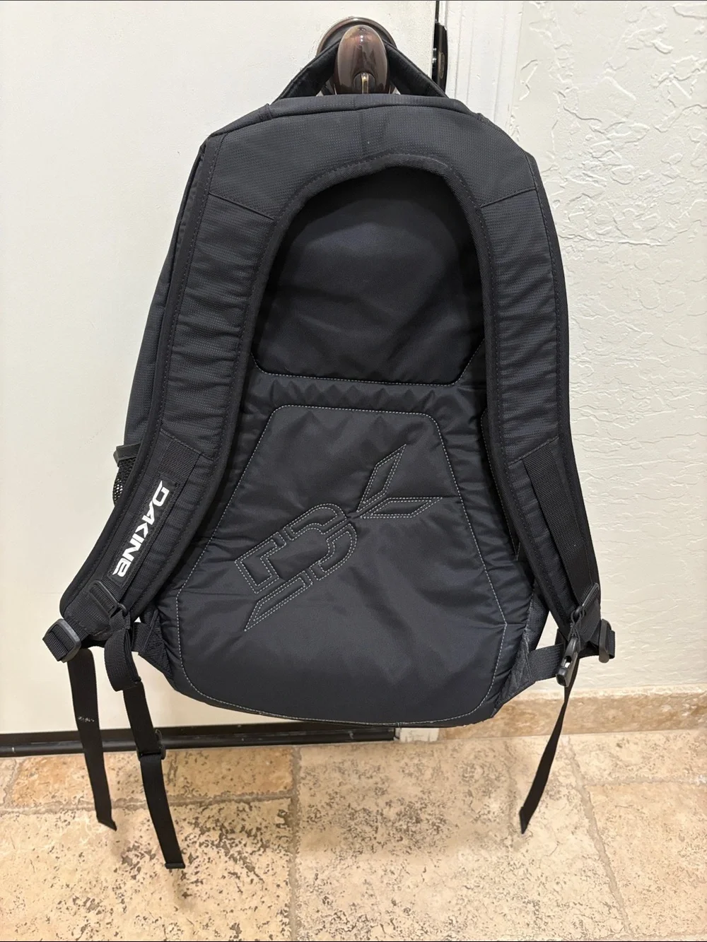 Dakine Black Backpack with Red Logo and Accents